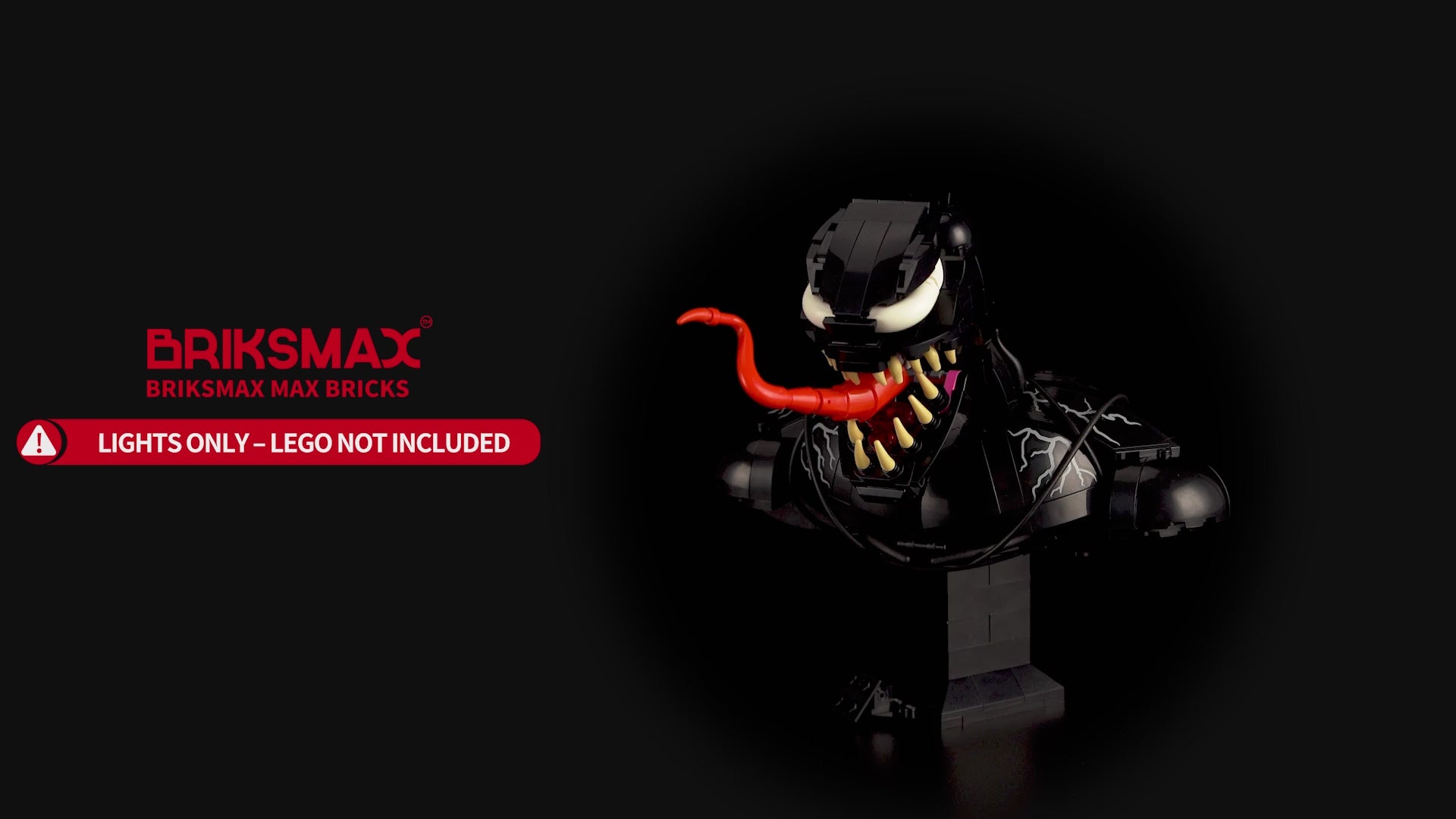 Light kit for Venom Bust 76356 | Briksmax 2.0