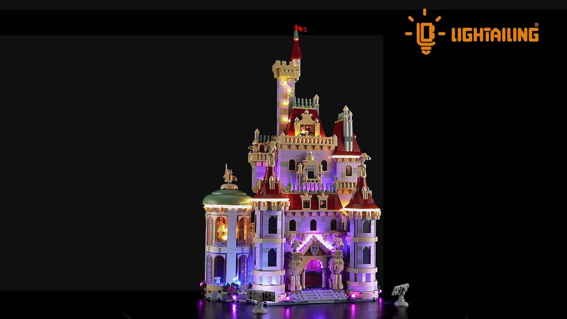 Light Kit for Beauty and the Beast Castle 43263-Lightailing
