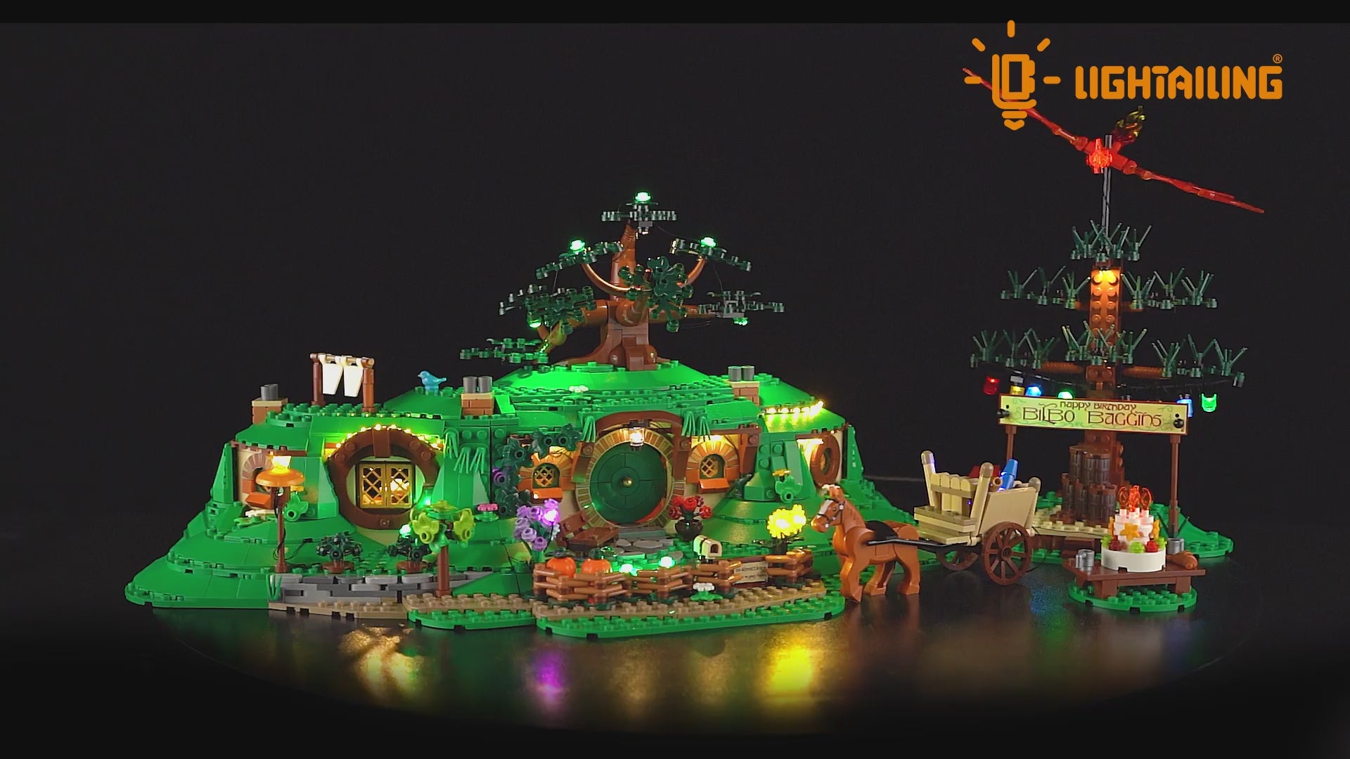 Light Kit for The Lord of the Rings: The Shire #10354-Lightailing