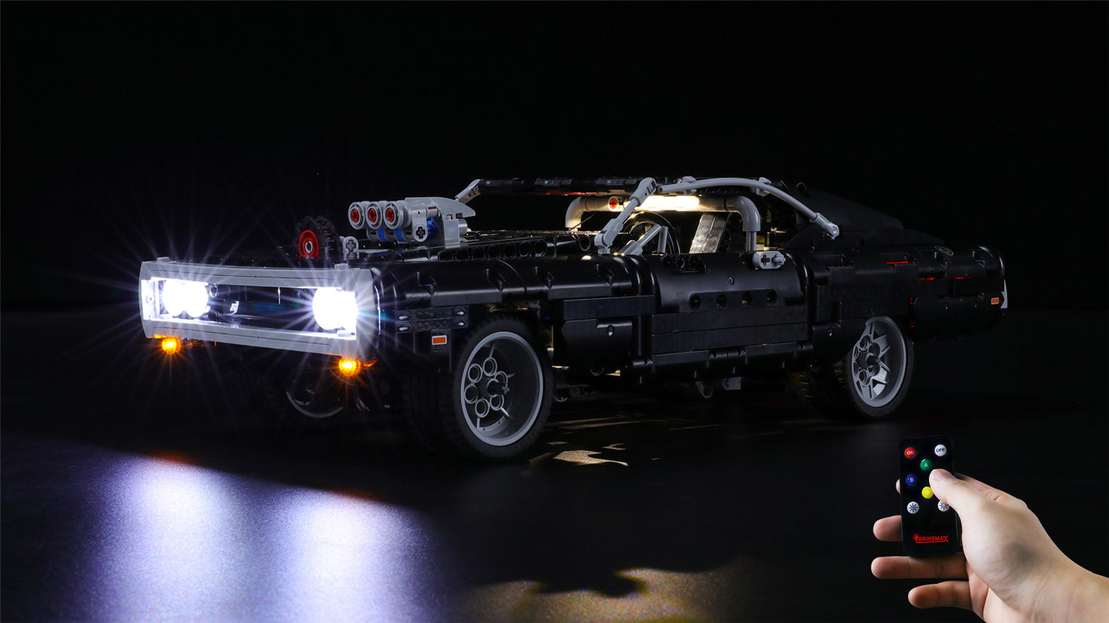 Light kit for Dom’s Dodge Charger 42111-Briksmax(Remote Version)
