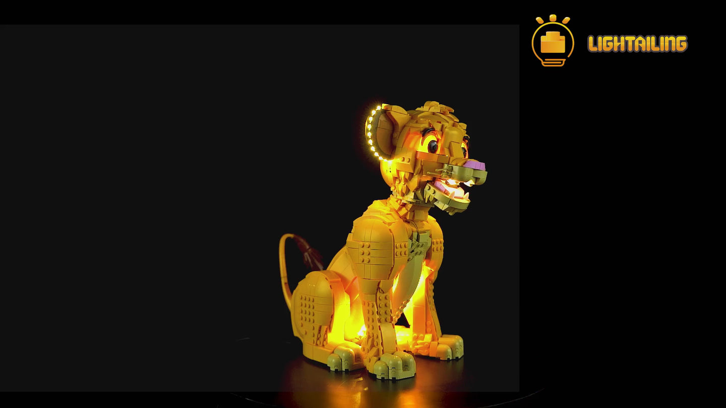 Light Kit For Young Simba the Lion King 43247-lightailing