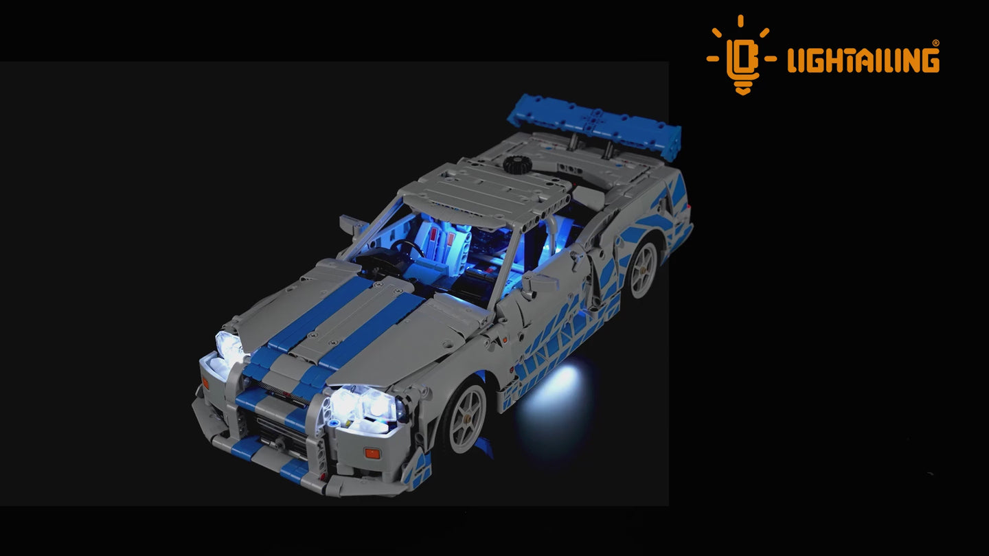 Light Kit for 2 Fast 2 Furious Nissan Skyline GT-R (R34) Car 42210-Lightailing(Flow Light Edition)