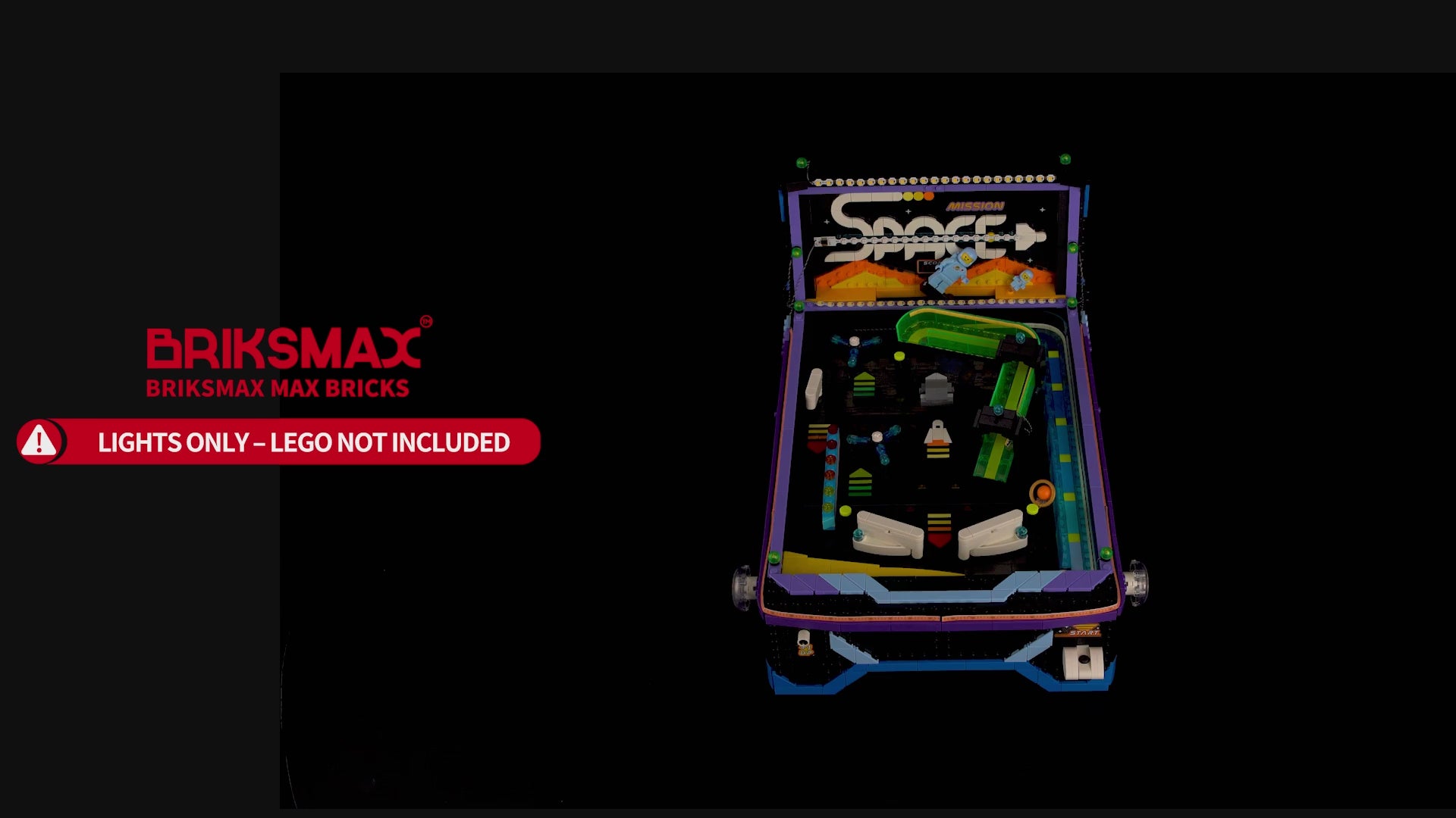 Light kit for Classic Space Pinball Machine 11374 – Dynamic Lighting Effects| Briksmax 2.0