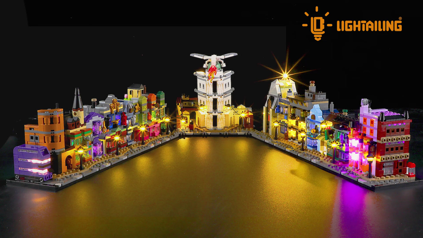 Light Kit for Diagon Alley Wizarding Shops 76444-Lightailing