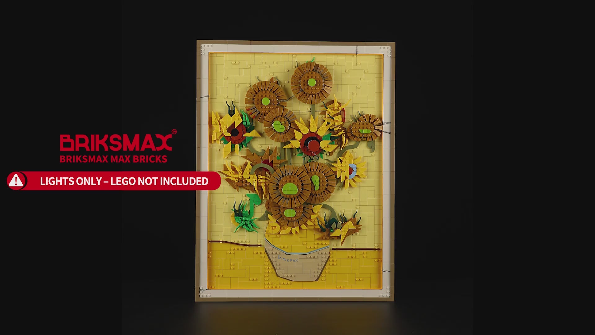 Light Kit for Vincent van Gogh – Sunflowers 31215 -Briksmax 2.0