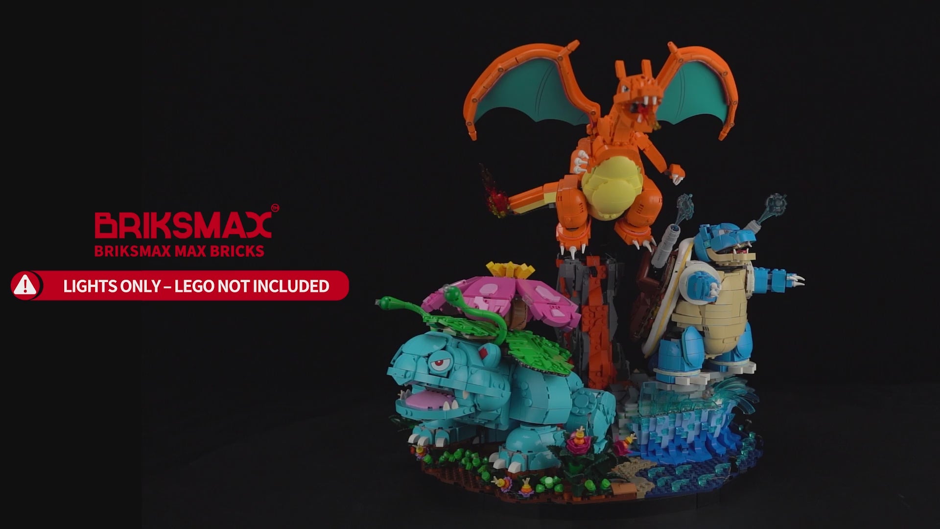 Light Kit for Venusaur, Charizard and Blastoise 72153 - Briksmax 2.0