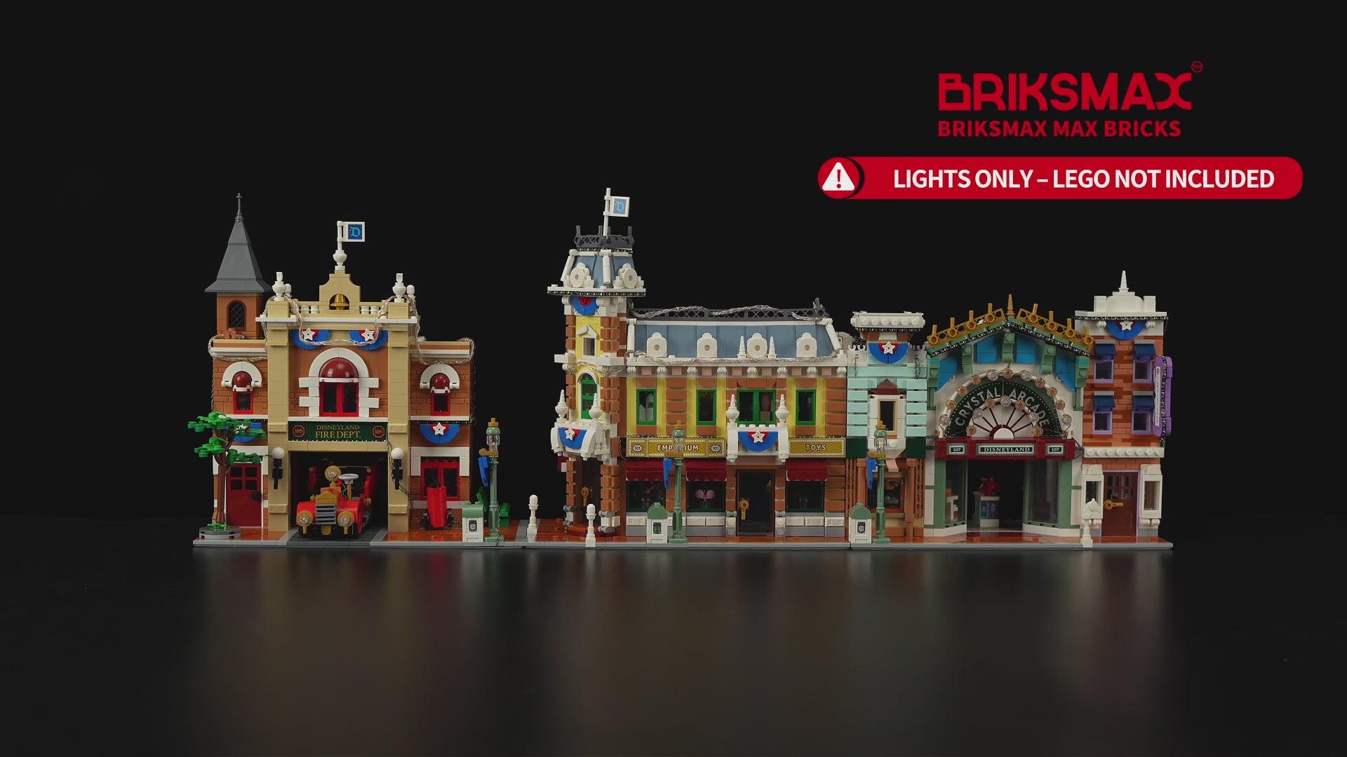 Light kit for Disney Main Street U.S.A. 43302 – Christmas Edition | Briksmax 2.0
