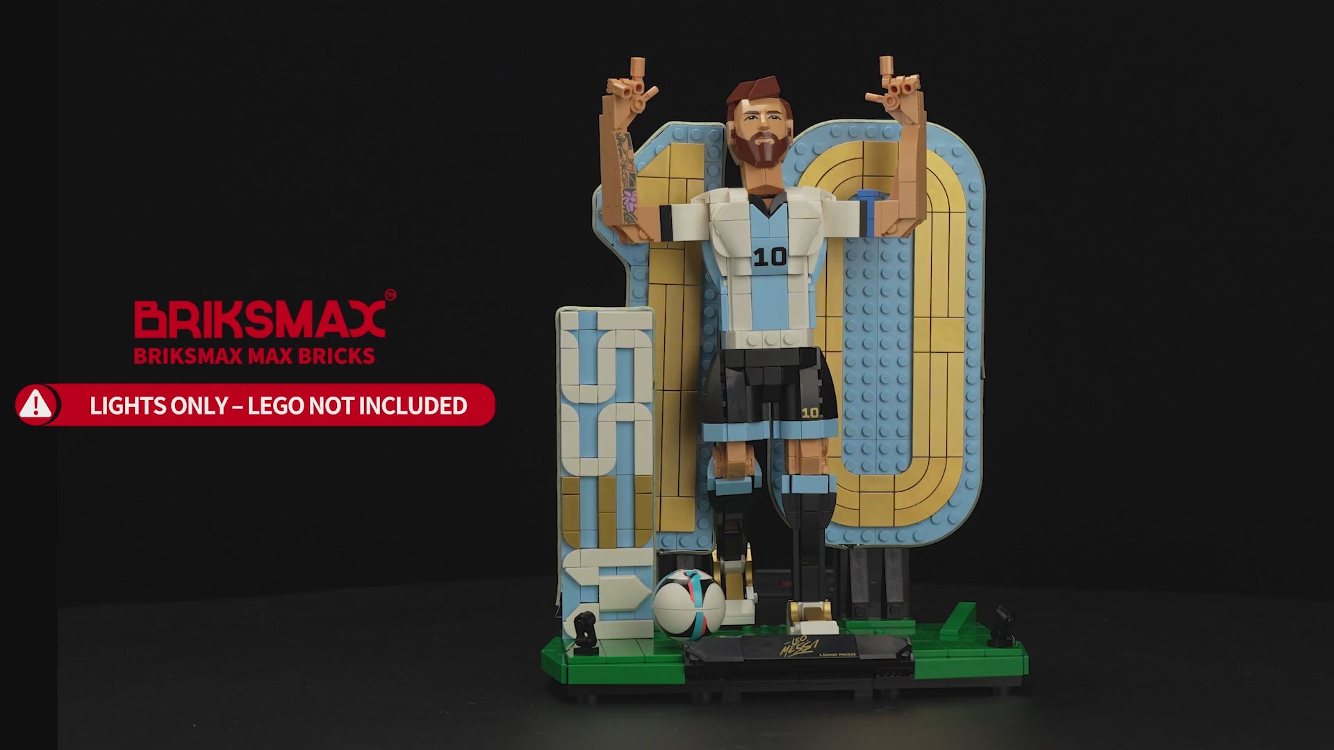 Light Kit for Lionel Messi – Soccer Legend 43015 -Briksmax 2.0