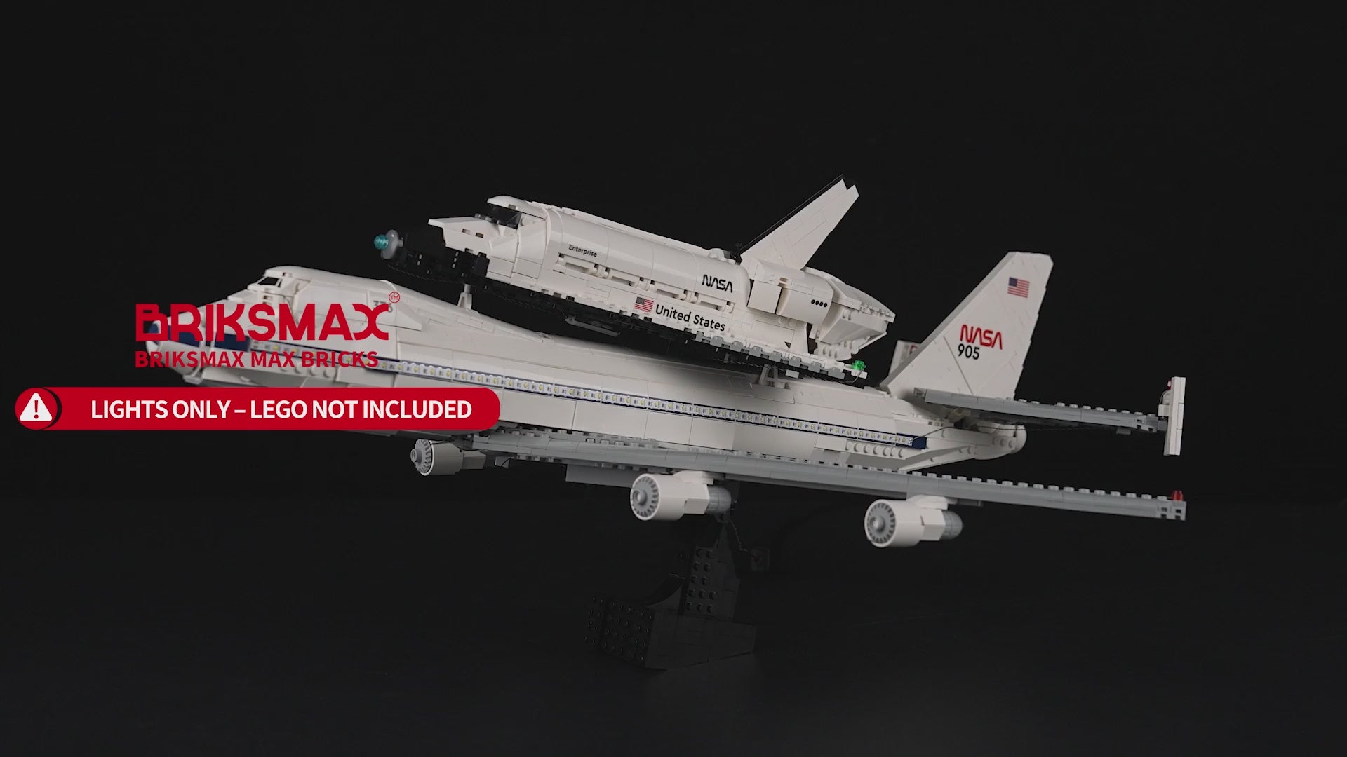 Light Kit for Shuttle Carrier Aircraft 10360 - Briksmax 2.0