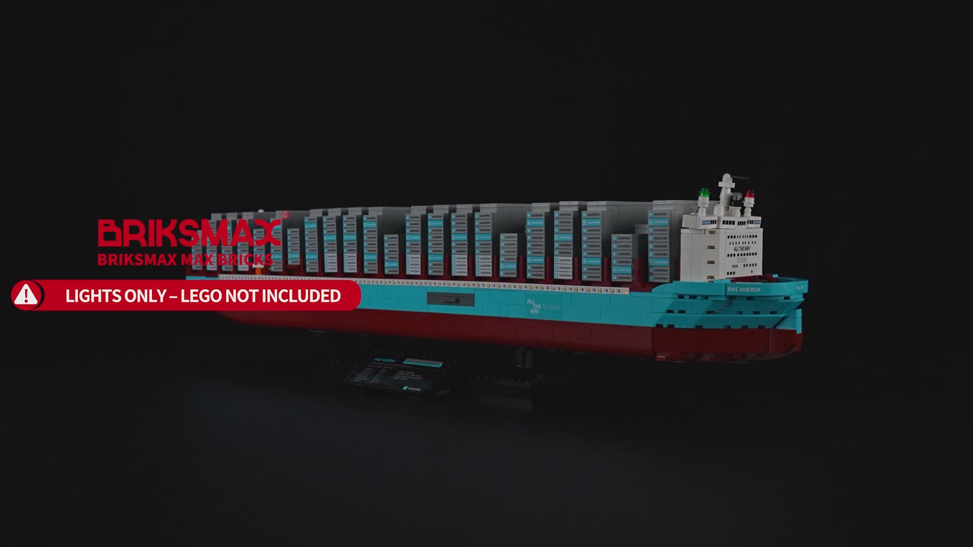 Light Kit for Maersk Dual-Fuel Container Vessel 40955 - Briksmax 2.0
