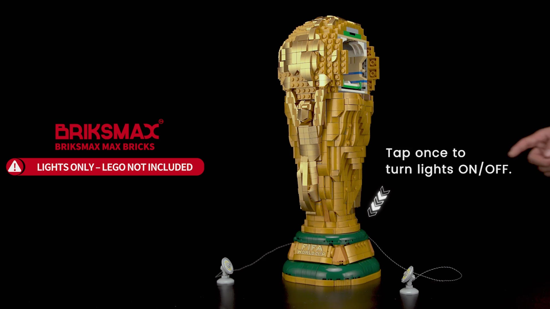 Light Kit for FIFA World Cup Official Trophy 43020 - Briksmax 2.0 | Touch Control
