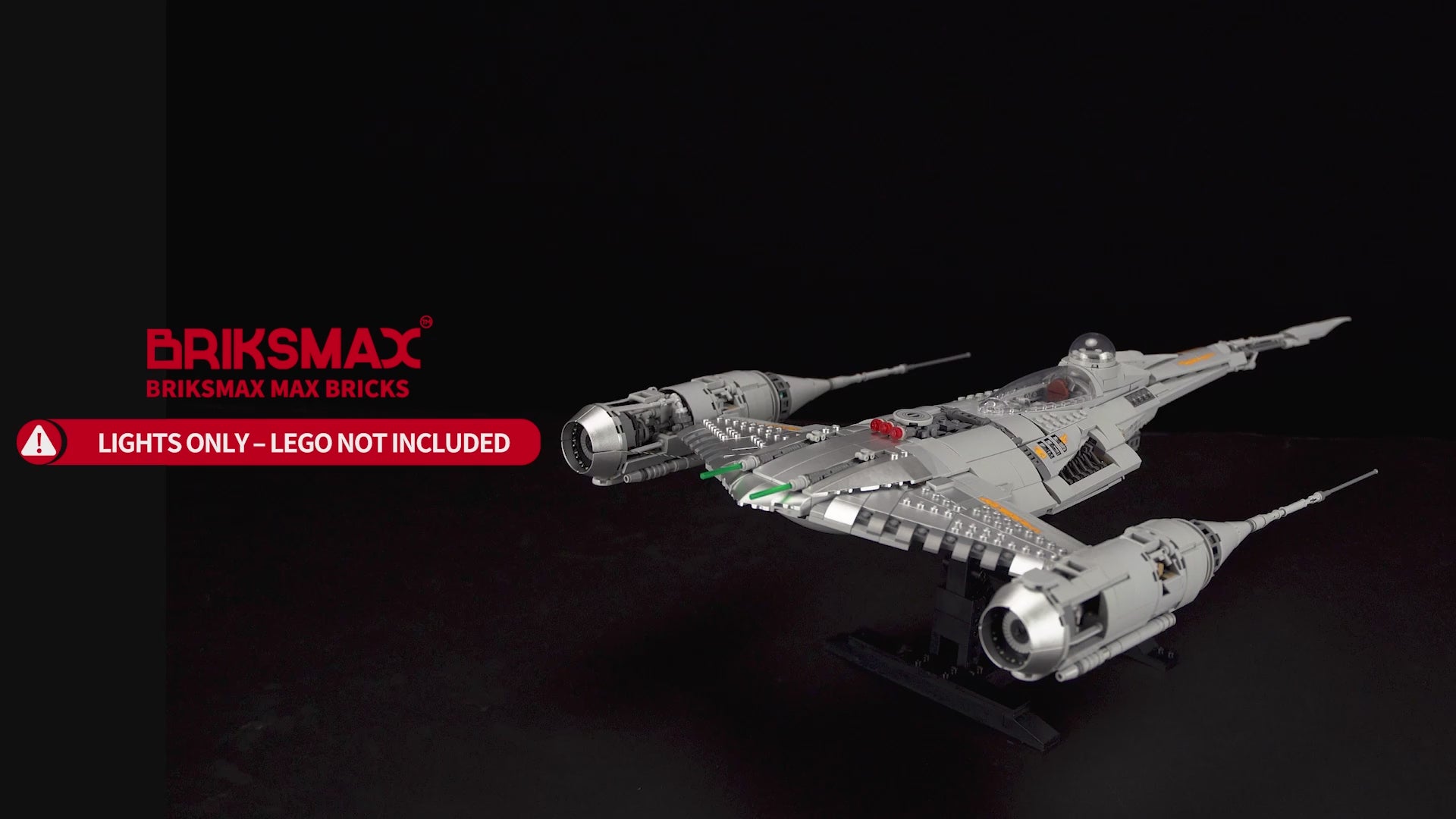 Light Kit for The Mandalorian's N-1 Starfighter 75442 - Briksmax 2.0