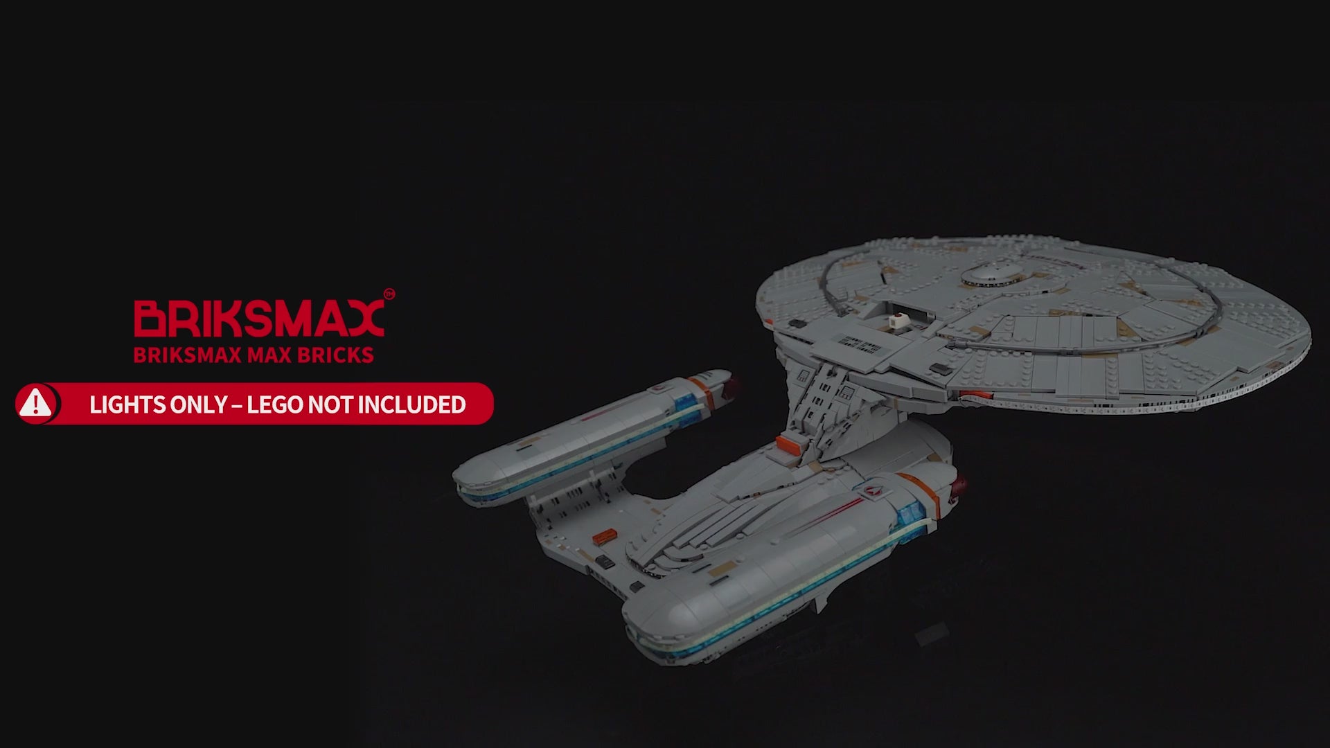 Light Kit for Star Trek: U.S.S. Enterprise NCC-1701-D 10356（Premium Version）- Briksmax 2.0
