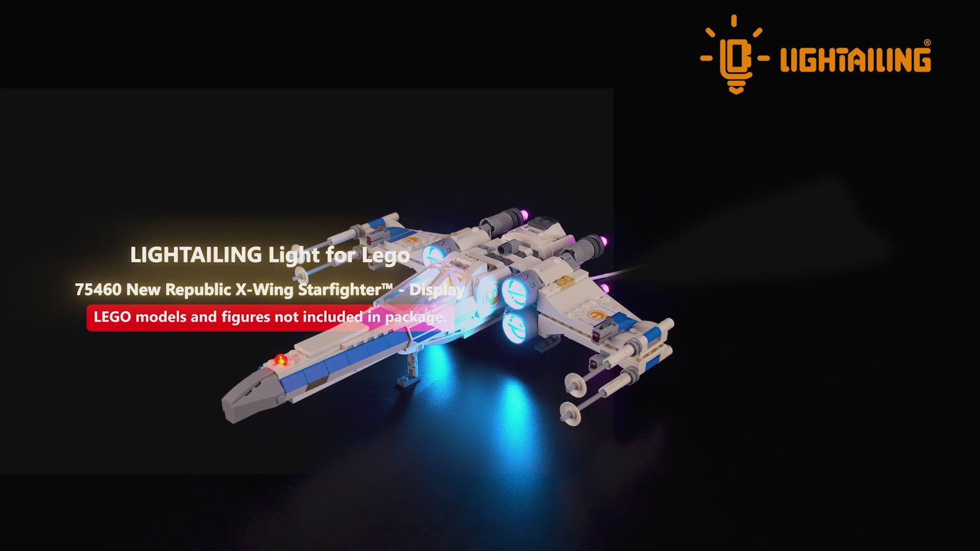 Light Kit for New Republic X-Wing Starfighter 75460 - Lightailing
