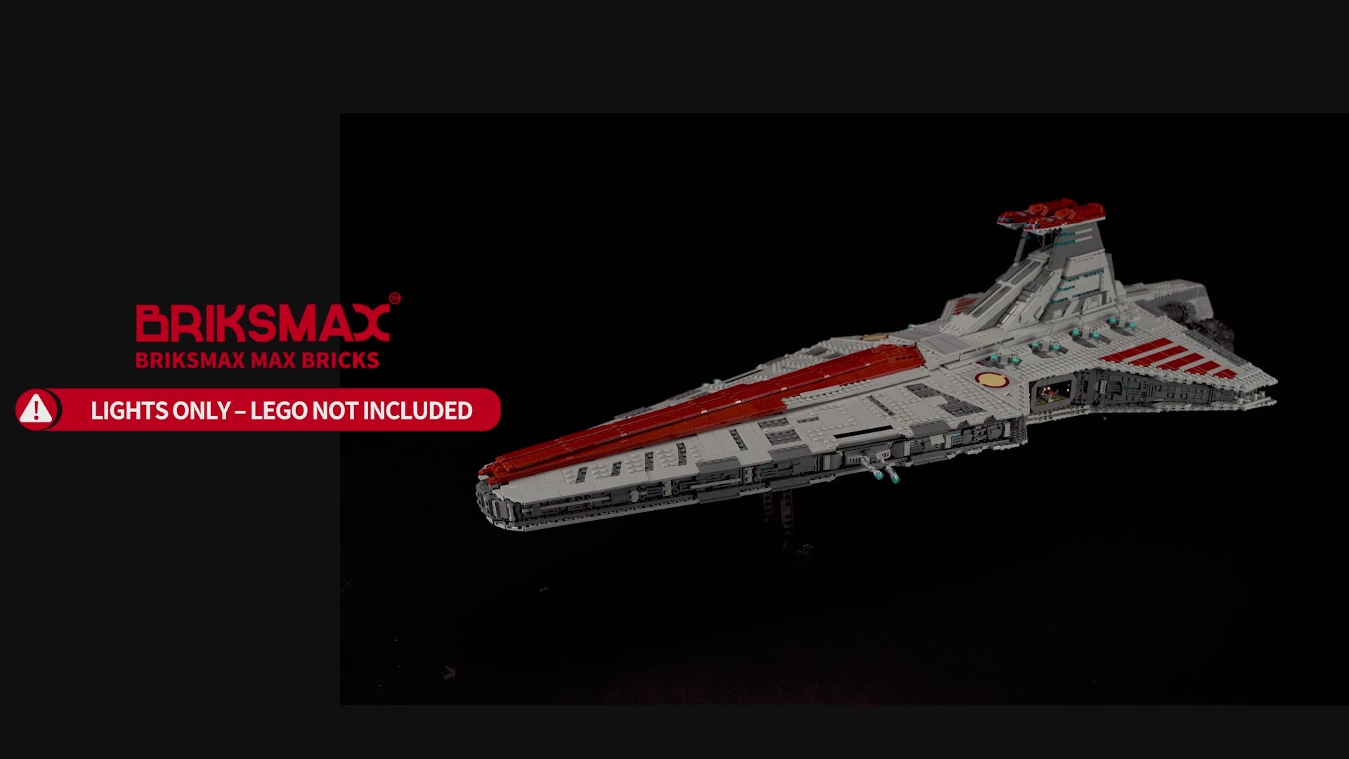 Remote Light Kit for Venator-Class Republic Attack Cruiser 75367-Briksmax 2.0