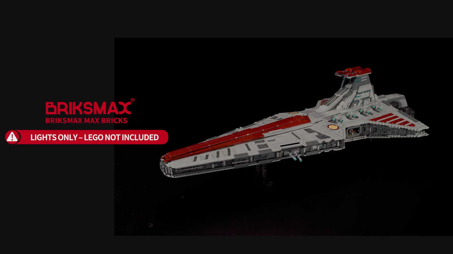 Remote Light Kit for Venator-Class Republic Attack Cruiser 75367-Briksmax 2.0