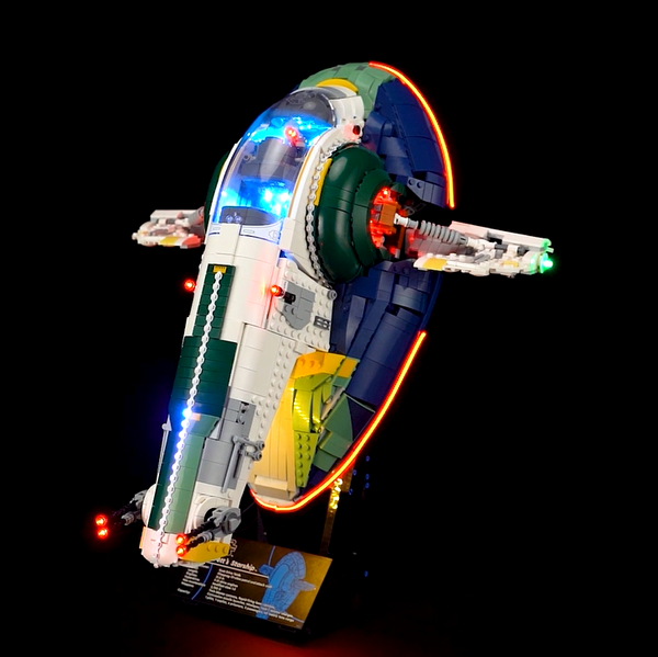 Light Kit For Jango Fett's Firespray-Class Starship #75409-Lightailing