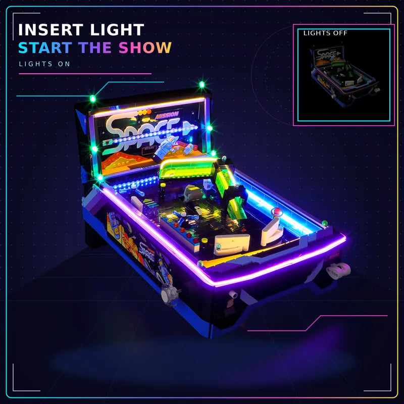 Light kit for Classic Space Pinball Machine 11374– Dynamic Lighting Effects | Lightailing