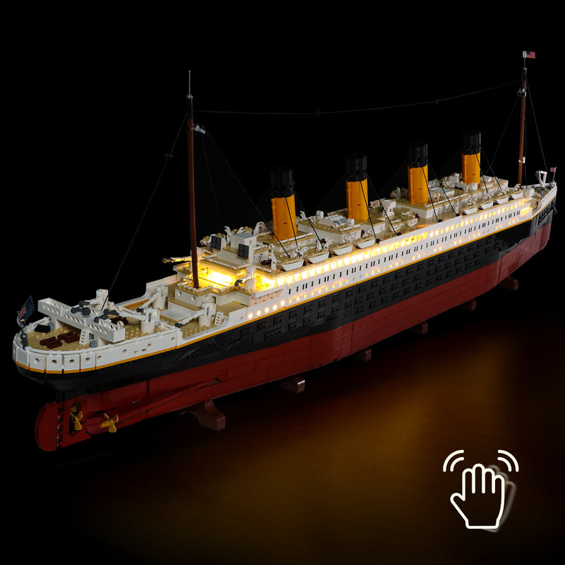 Kit d'éclairage pour Titanic 10294 (avec interrupteur à capteur de balayage manuel)