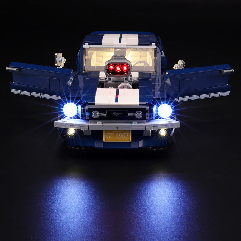 Bright Up Ford Mustang 10265 Lego Set with Lightailing Light Kits