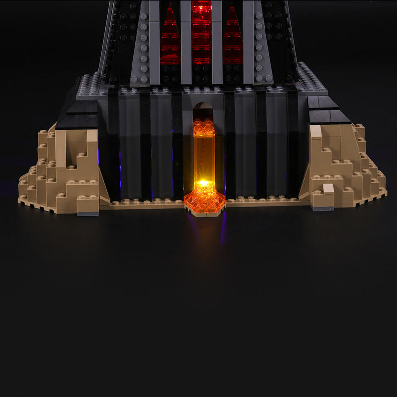 Lego Darth Vader’s Castle 75251 with yellow lights
