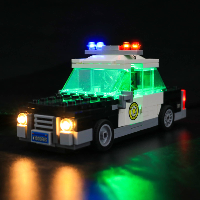 Kit de démarrage léger Lego Car/voiture de police MOC