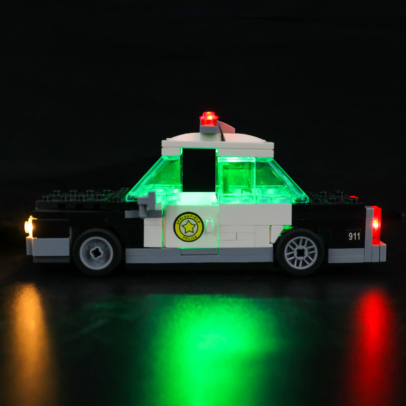 Kit de démarrage léger Lego Car/voiture de police MOC