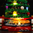 christmas tree lego with warm lights