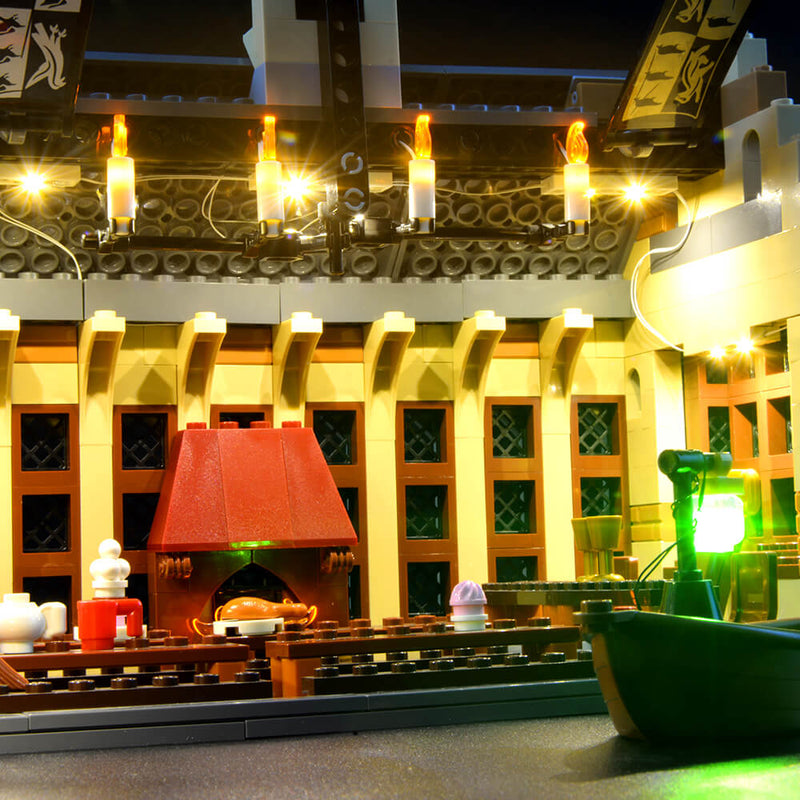 lego hogwarts great hall lights