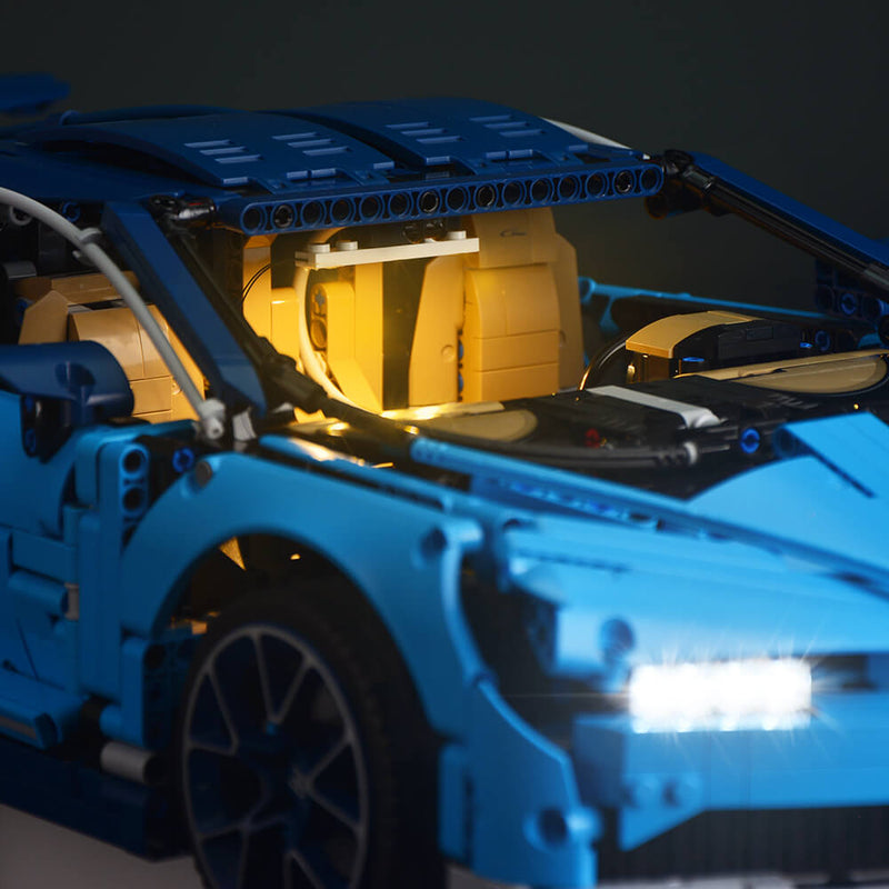 Lightailing Light Set for (Bugatti Chiron) Building Blocks Model - LED Light Kit Compatible with Lego 42083(NOT Included The Model)
