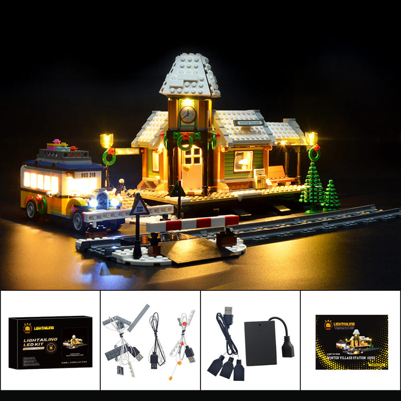 mad Match håndled Light Up Winter Village Station 10259 Lego Set | Lightailing Light Kit