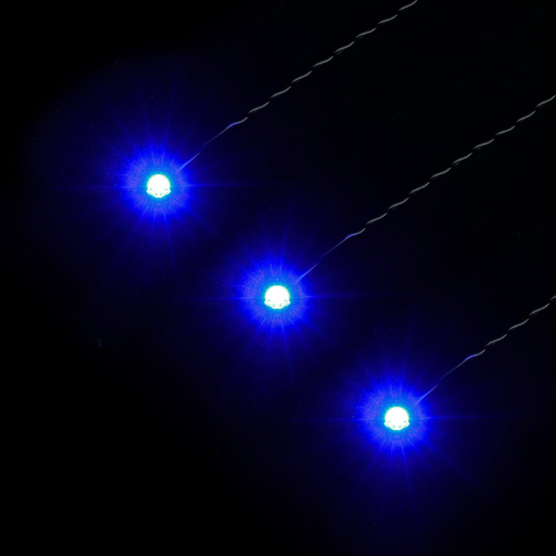 Punktlichter langsam blinkendBlau）15cm-(Dreierpack)