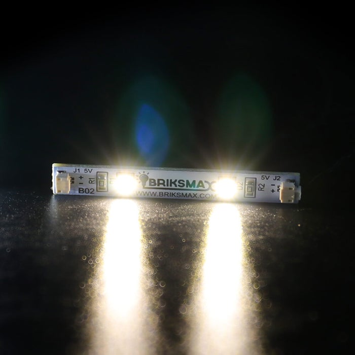 1*6 Lego Brick Strip Lights(Three Pack,Warm White)-Version 2.0