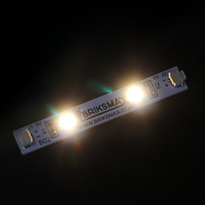 1*6 Lego Brick Strip Lights(Three Pack,Warm White)-Version 2.0