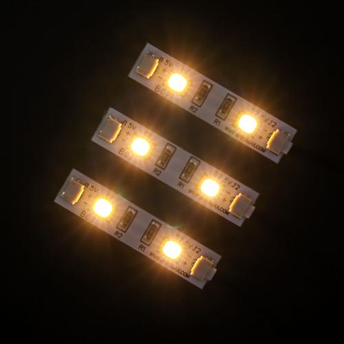 1*4 Lego Brick Strip Lights (Warm White , Three Pack)—Version 2.0