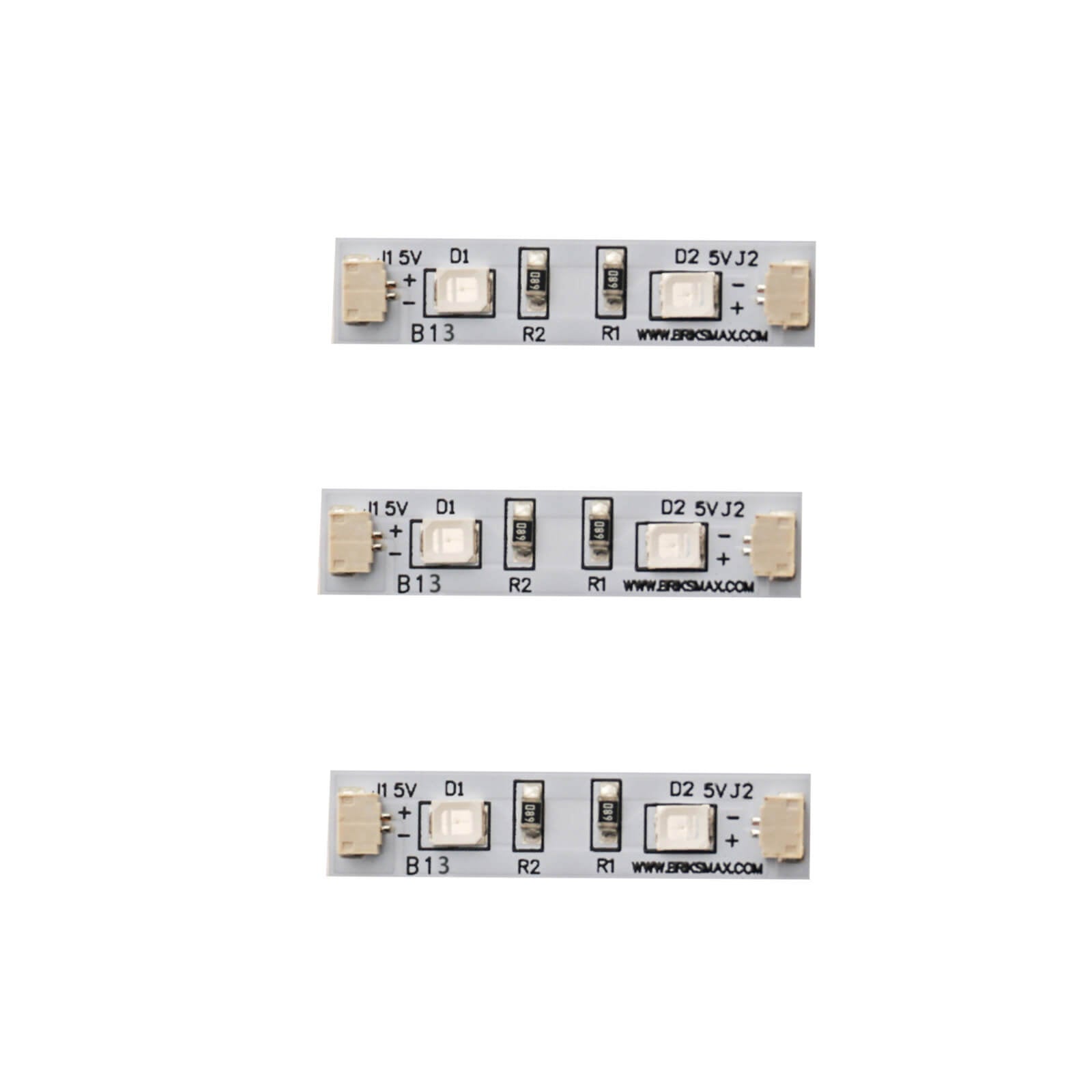 1*4 Lego Brick Strip Lights (3 Pack)—Version 2.0