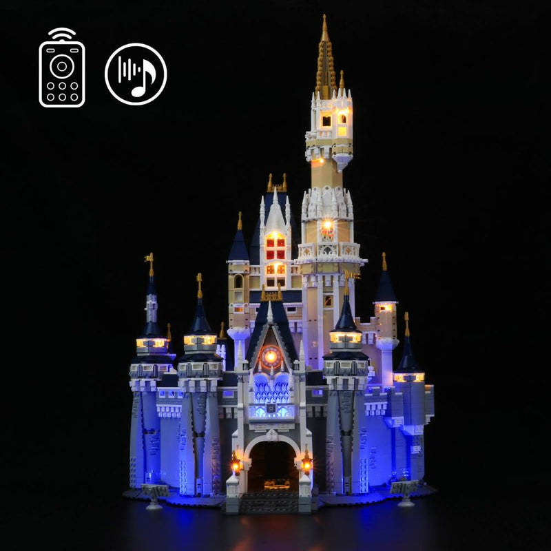 BriksMax Light Kit For Lego Disney Castle 71040 (Easy To Install