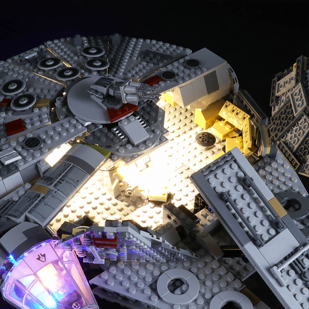 astonishing lego millennium falcon 75105