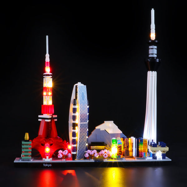 LED Lighting Kit for Architecture Series Tokyo 21051 Lego Set