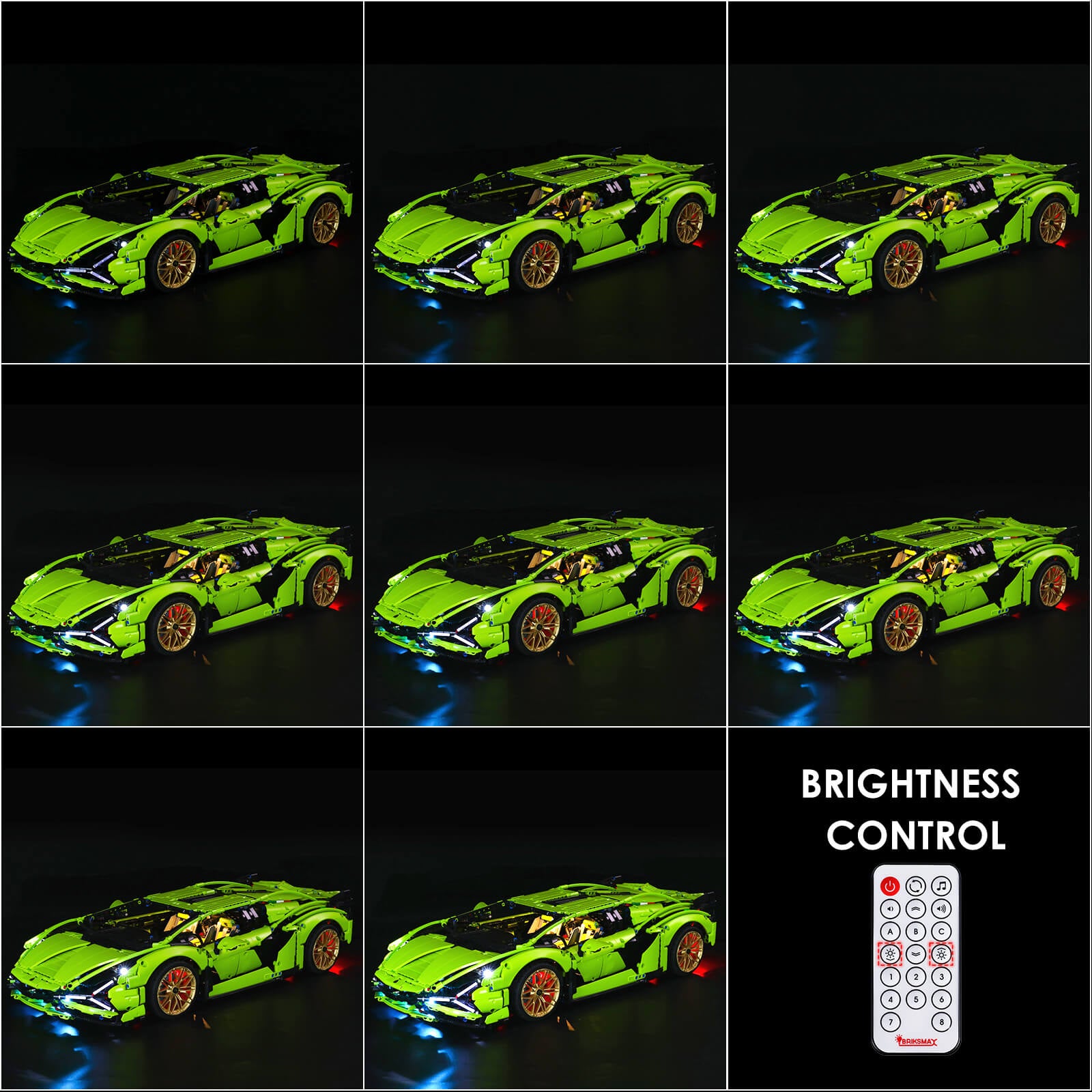 Remote Light Kit for Lamborghini Sián FKP 37 42115-Briksmax