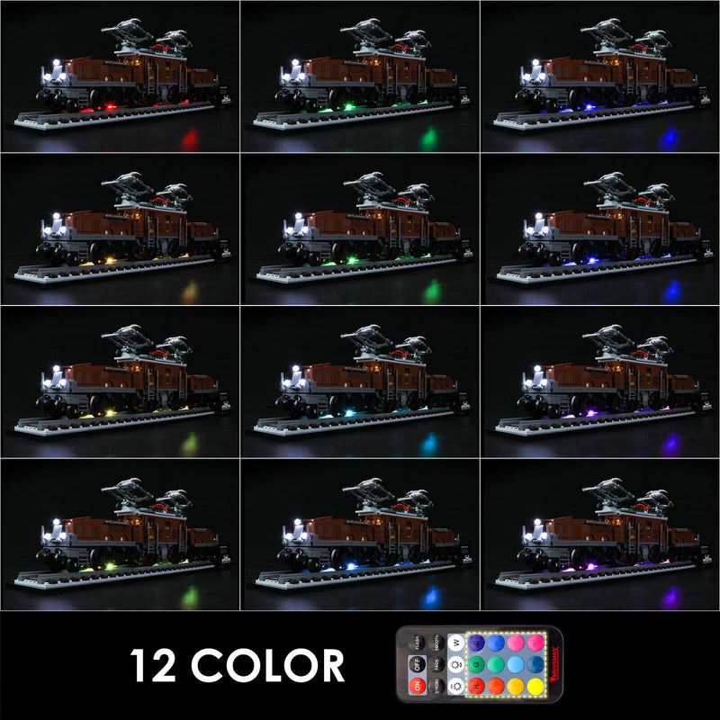 BriksMax Light Kit For Crocodile Locomotive 10277