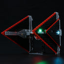 lego star wars sith tie fighter 75272 with lights