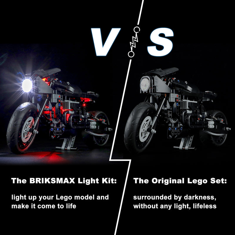 BriksMax Light kit for THE BATMAN – BATCYCLE™ 42155