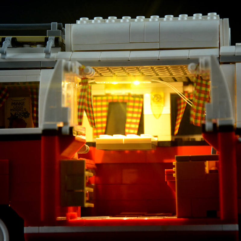 Updated LED Licht Set Für Creator 10220 LEGO The Volkswagen T1 Camper Van VW  Bus