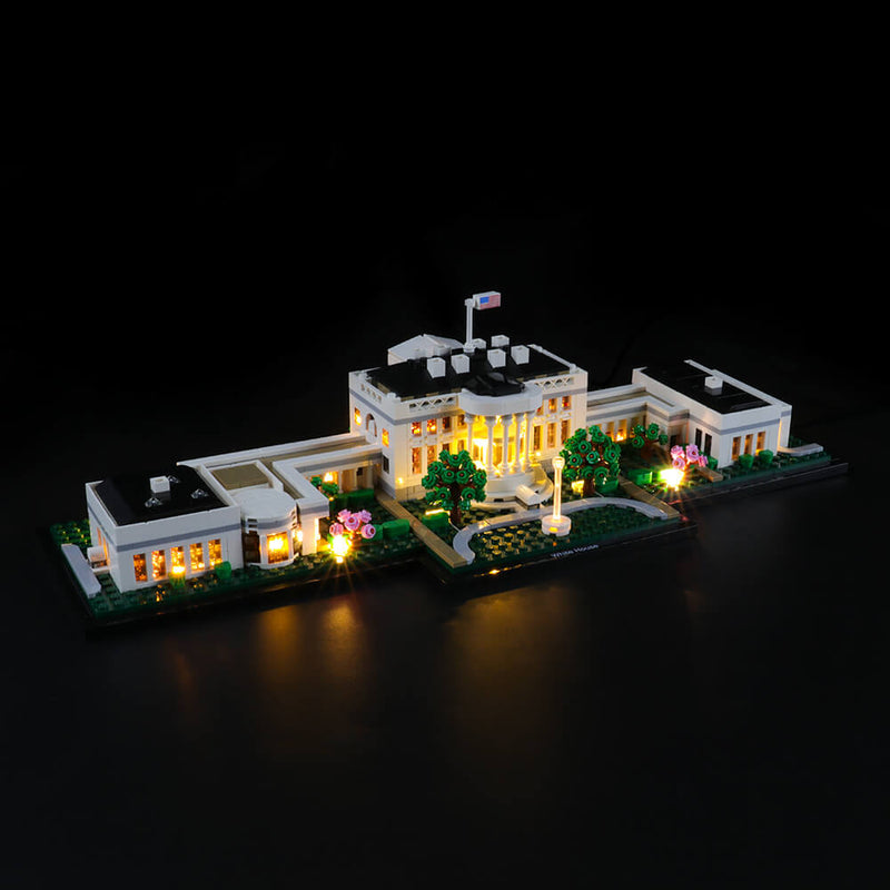 lego architecture the white house 21054 with lights