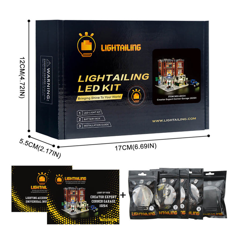 Lego Light Kit For Corner Garage 10264  Lightailing