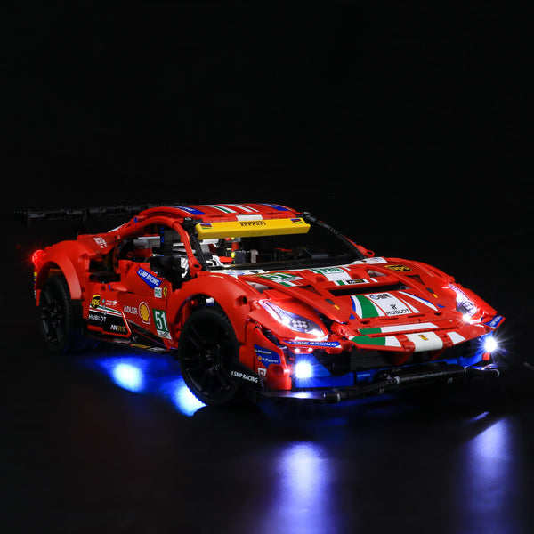 ferrari 488 gte lego lightning