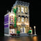  three-floor police station lego building kit with lights