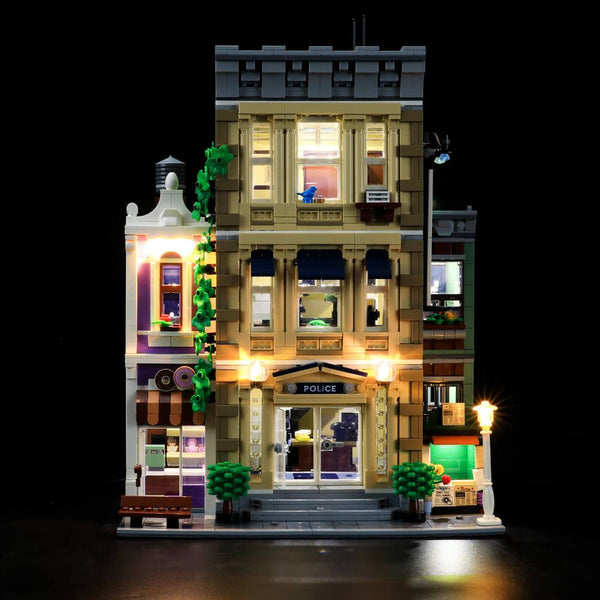 add led lights to lego police station 10278