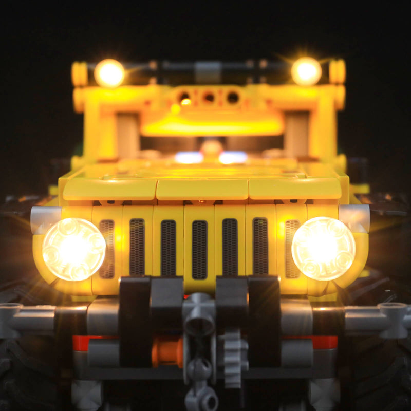 lego technic jeep rubicon with lights